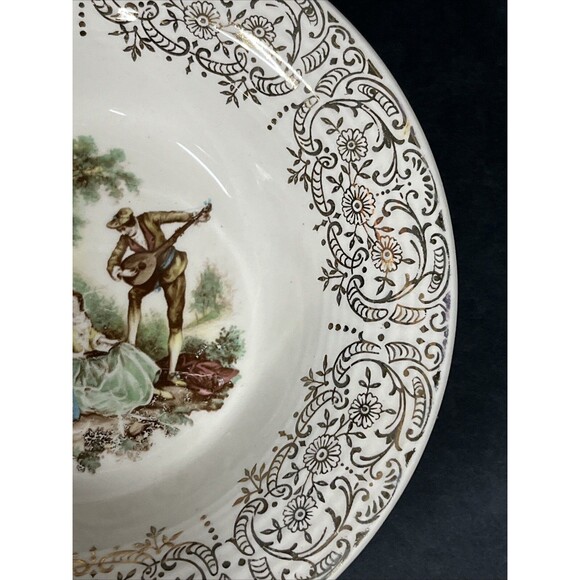 VTG American Limoges Triumph China D'or Dessert Bowls 6 1/8'' Set Of 2 - Picture 4 of 9